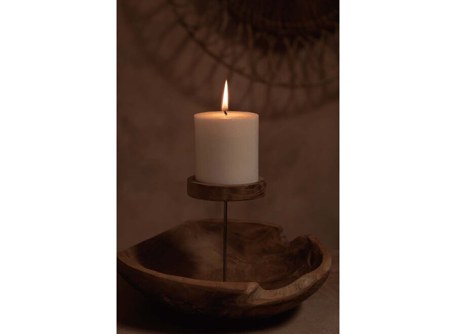 Le Bougeoir Plat - Naturel