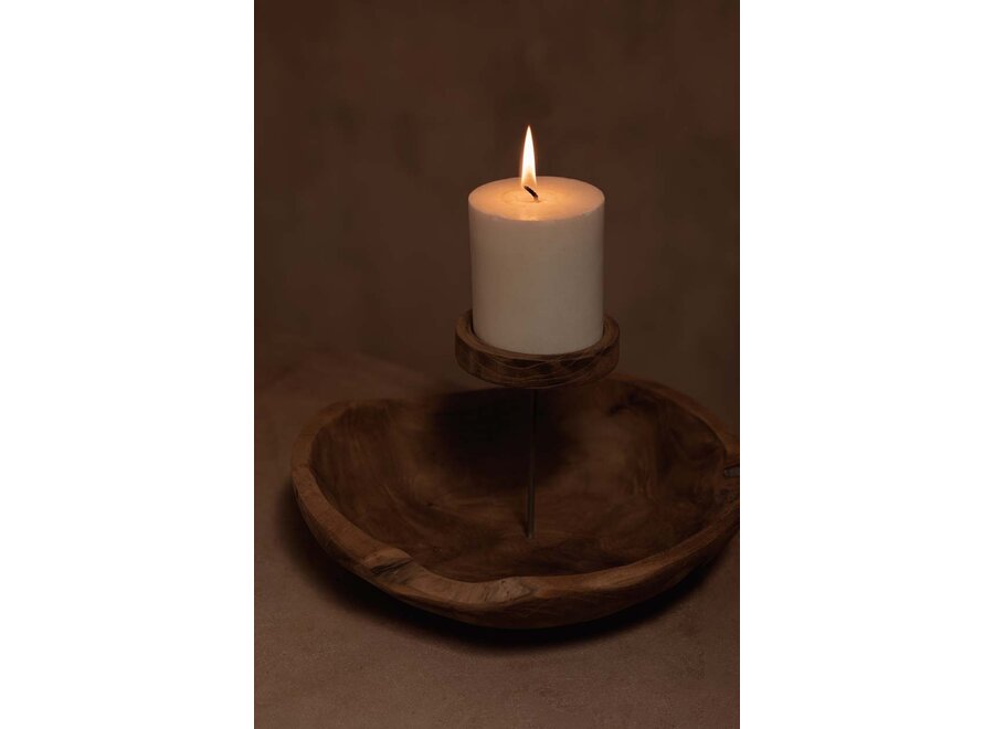 Le Bougeoir Plat - Naturel