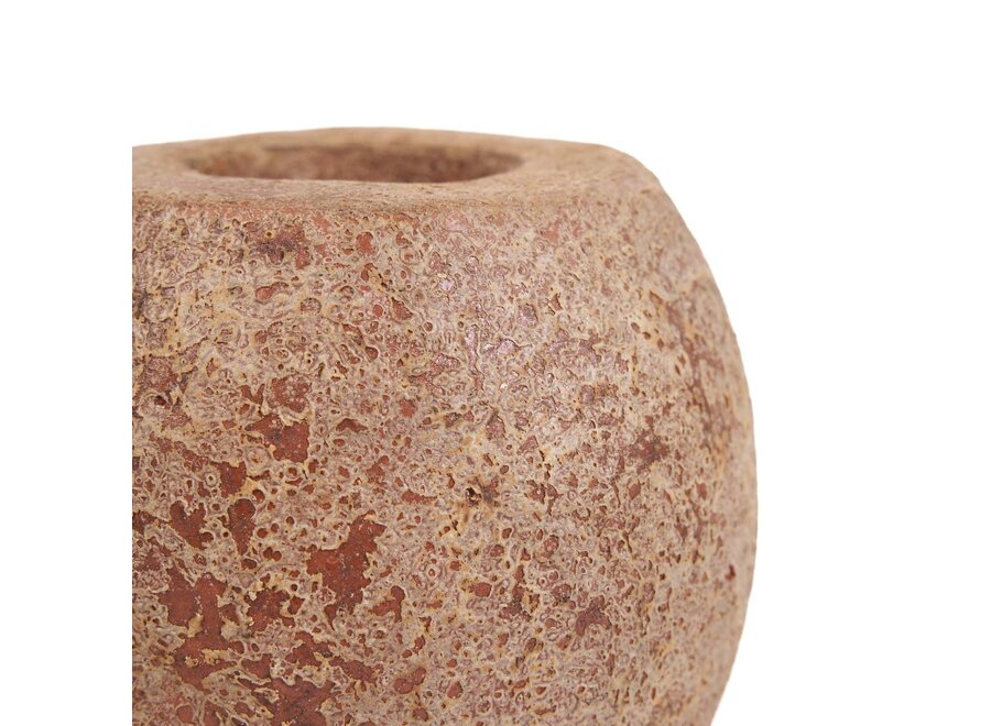 Il Portacandele Cavestone - Marrone