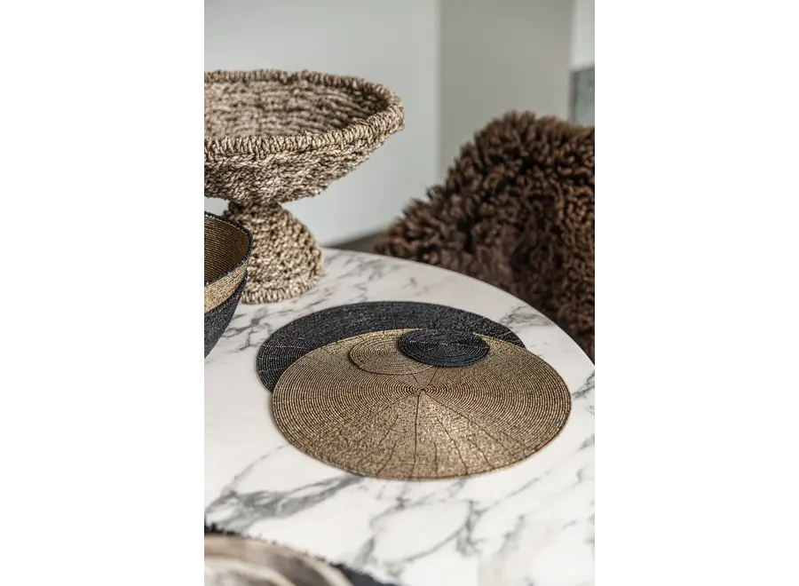 The Beaded Coaster - Black