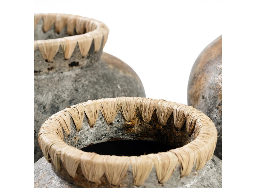 De Styly Vaas - Antiek Grijs - L