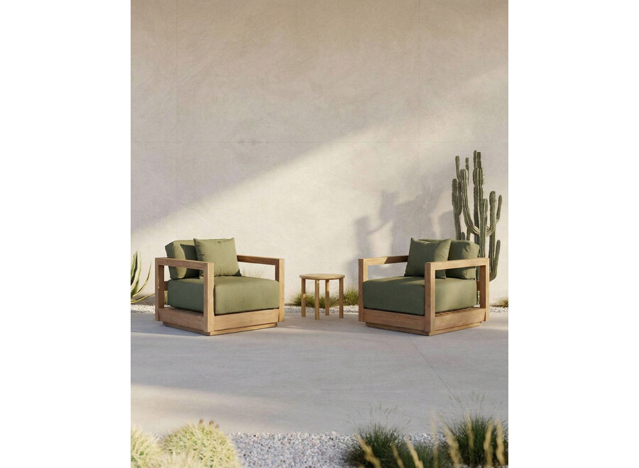 The Umalas One Seater Sofa - Outdoor - Green Alga