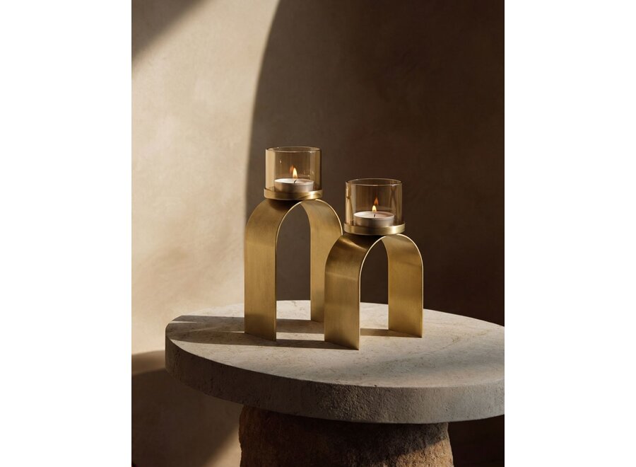 Il Portacandele Bow Glow - Oro - SET/2