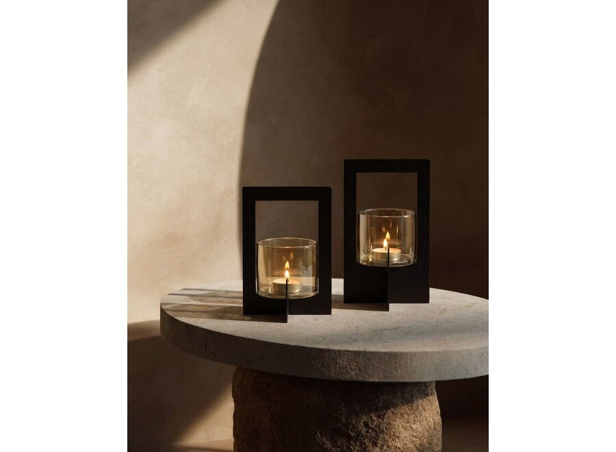 Il Portacandele Hurricane Framed - Nero - M