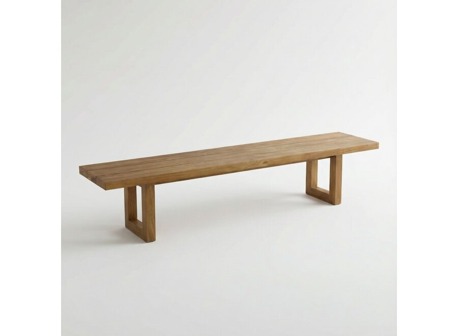 Bench With Square Foot - Natural - 220