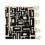 The Aztec Bed Throw - Natural Black
