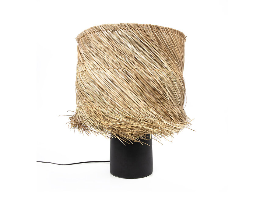 De Pandan Tafellamp - Zwart Naturel