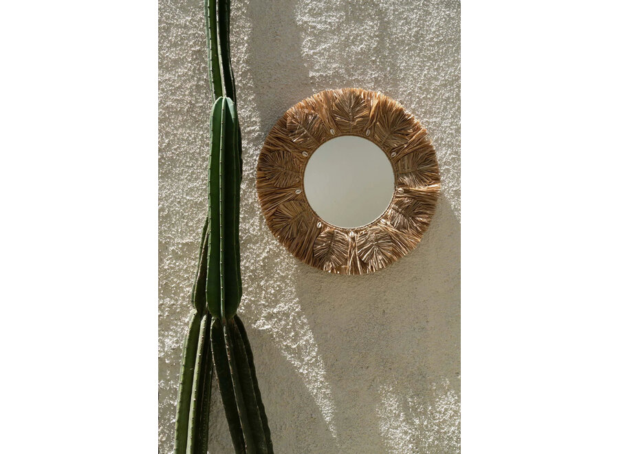 The Palm Tree Mirror - Natural - M