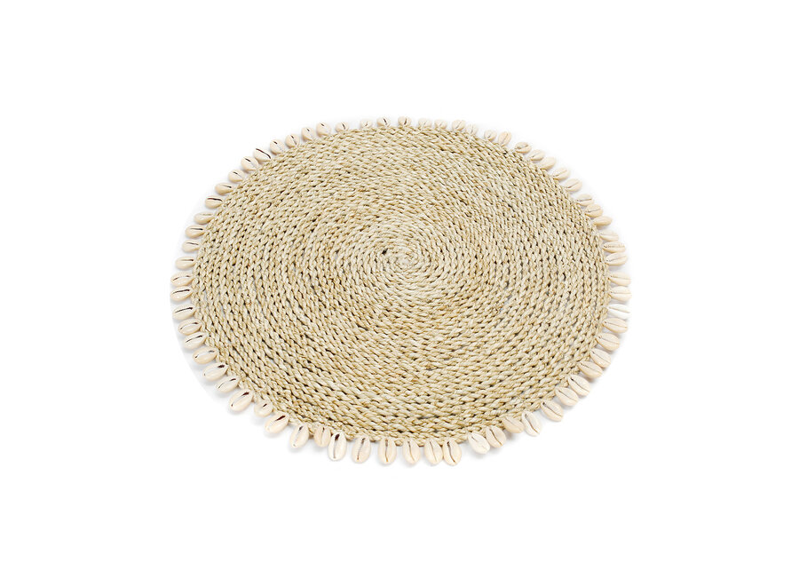 La Tovaglietta In Seagrass Con Conchiglie - Naturale