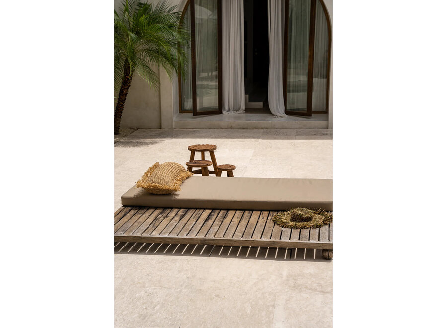 The Raffia Cushion Cover Rectangular - Natural - 35x100