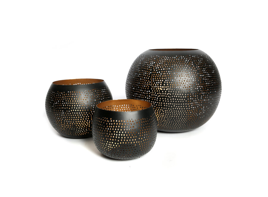 La Boule Percée - Noir Or - S