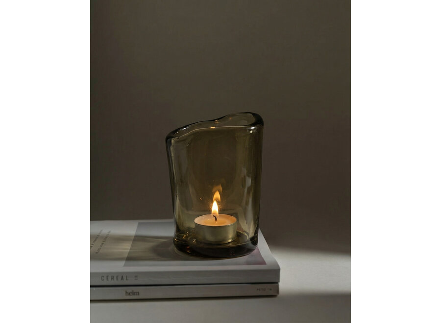 The Nocturne Candle Holder - Charcoal - L