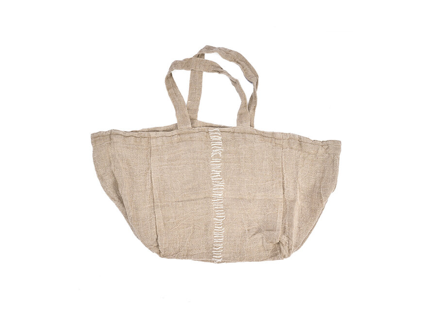 De Tote-ally Linen Tas - Naturel