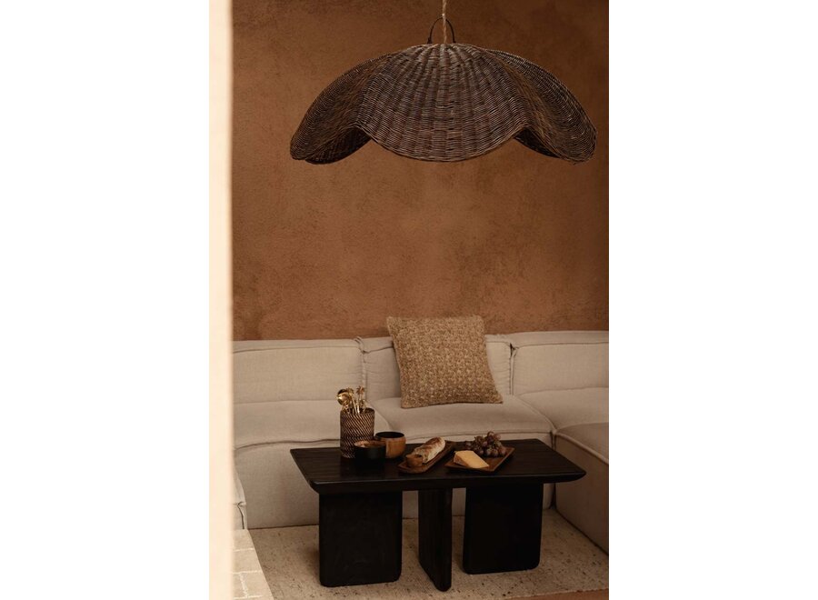 The Wave Pendant - Dark Walnut - L