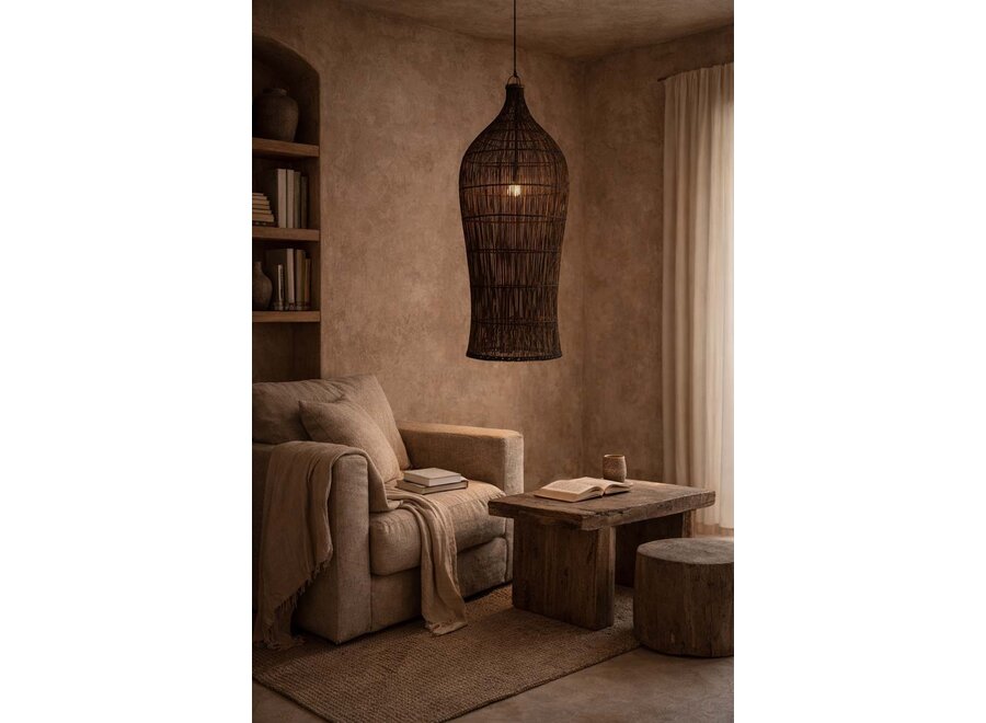 La Lampada A Sospensione Oasis Tower - Noce Scuro - XL