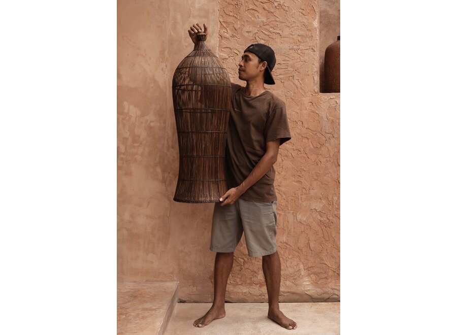 The Oasis Tower Pendant - Dark Walnut - XL