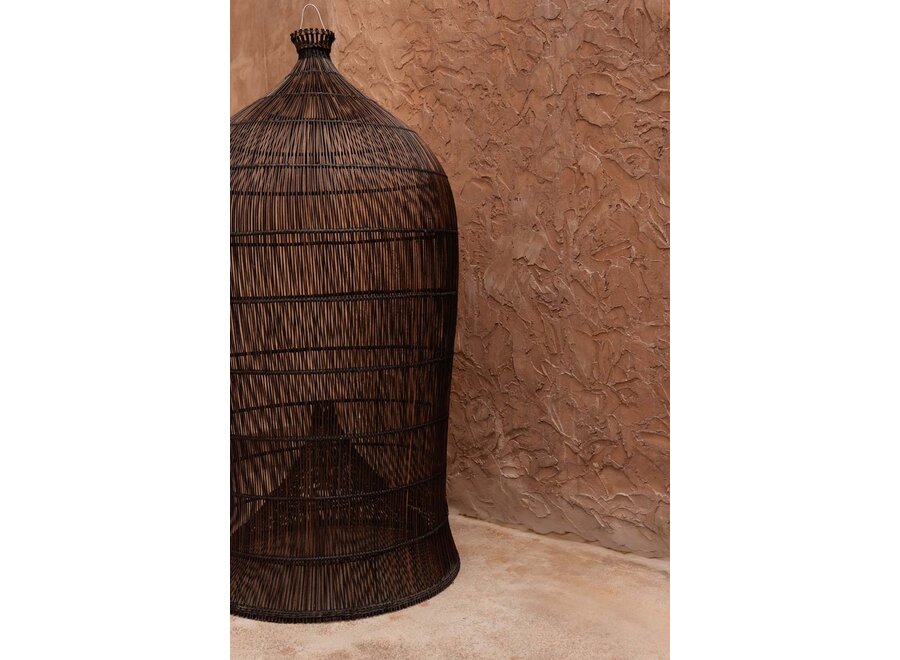 La Woven Bell Lampada a Sospensione - Noce Scuro - XL