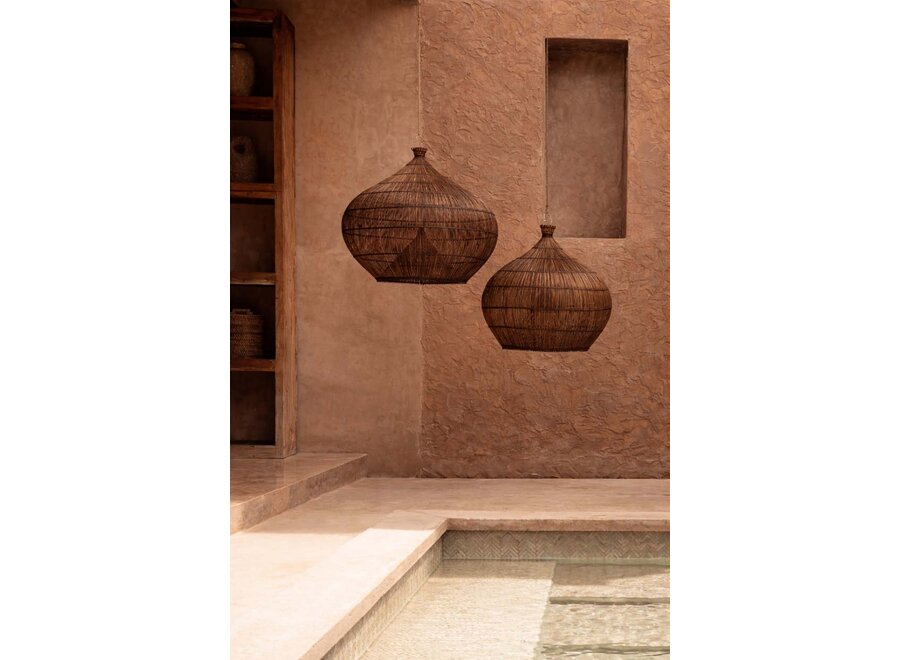 La Desert Gourd Lampada a Sospensione - Noce Scuro - L