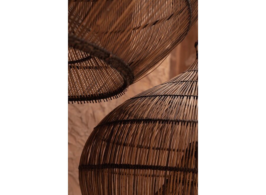 De Desert Gourd Hanglamp - Donker Walnoot - L