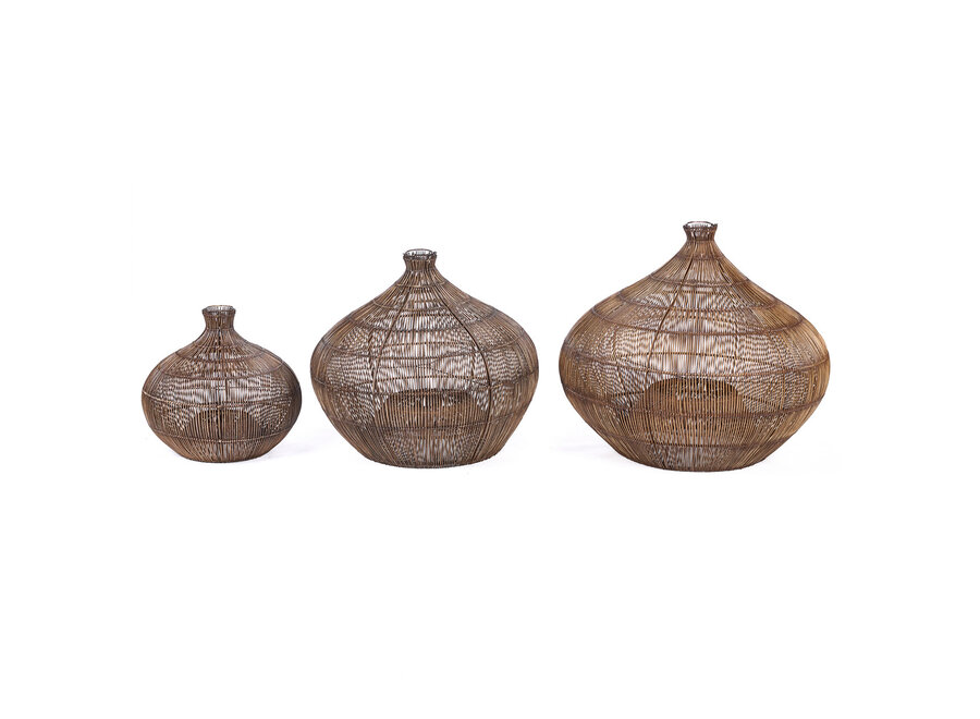 De Desert Gourd Hanglamp - Donker Walnoot - L