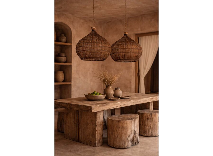 Le Luminaire Suspendu Desert Gourd - Noyer Foncé - M