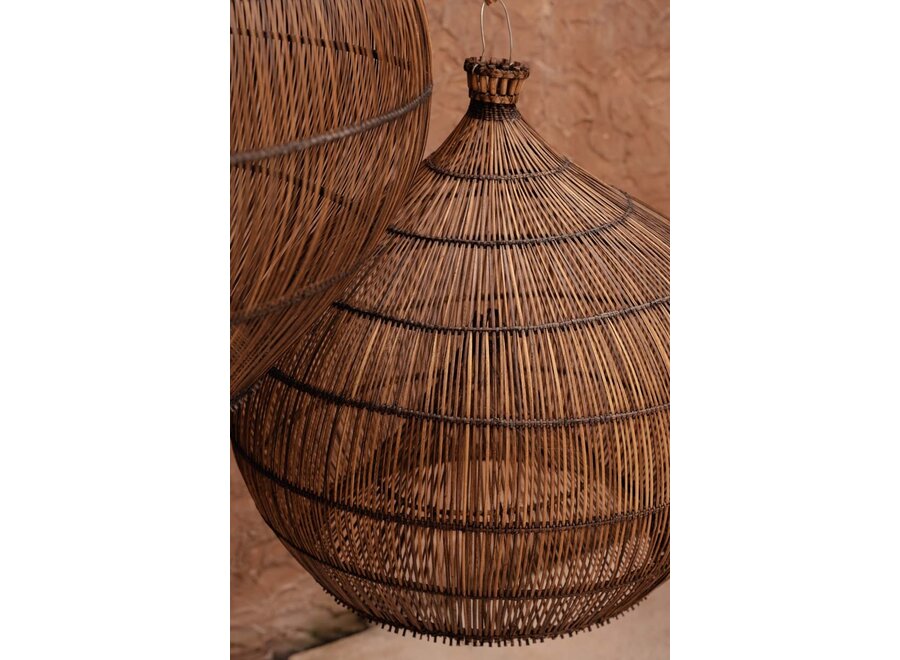 Die Desert Gourd Hängeleuchte - Dunkles Walnuss - M