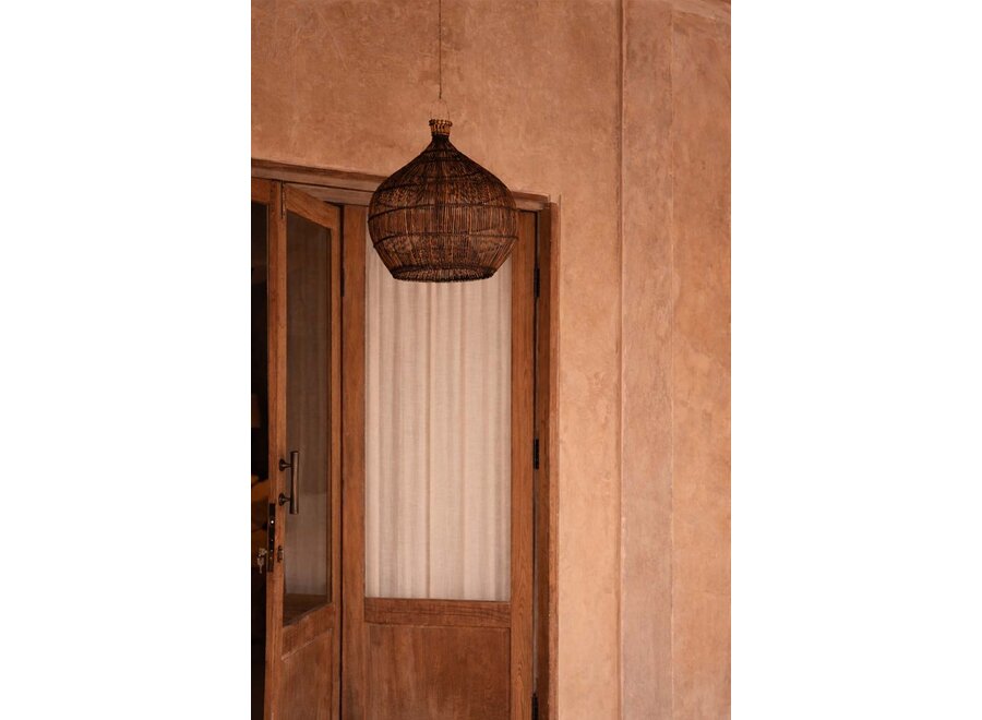 La Lampada A Sospensione Desert Gourd - Noce Scuro - S