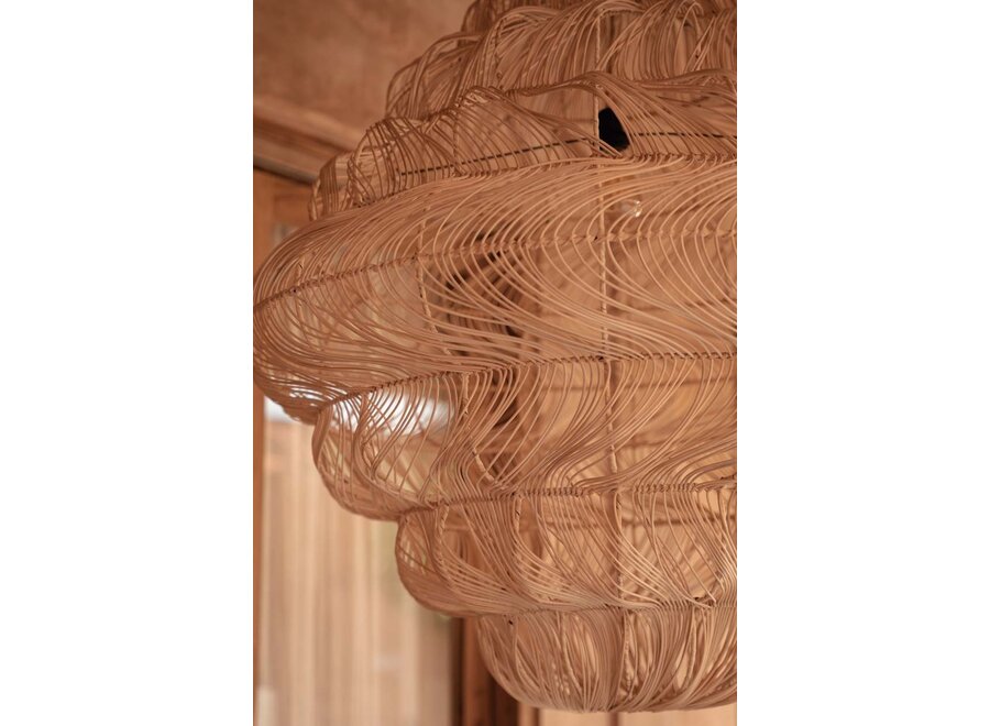 La Lampada a Sospensione Aurora Puff - Naturale - XL