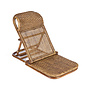 De Rattan Vloer Lounger - Donker Noten