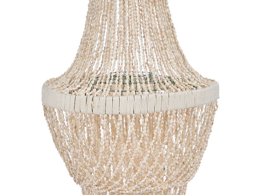 The Ocean Tower Shell Chandelier - Natural - L