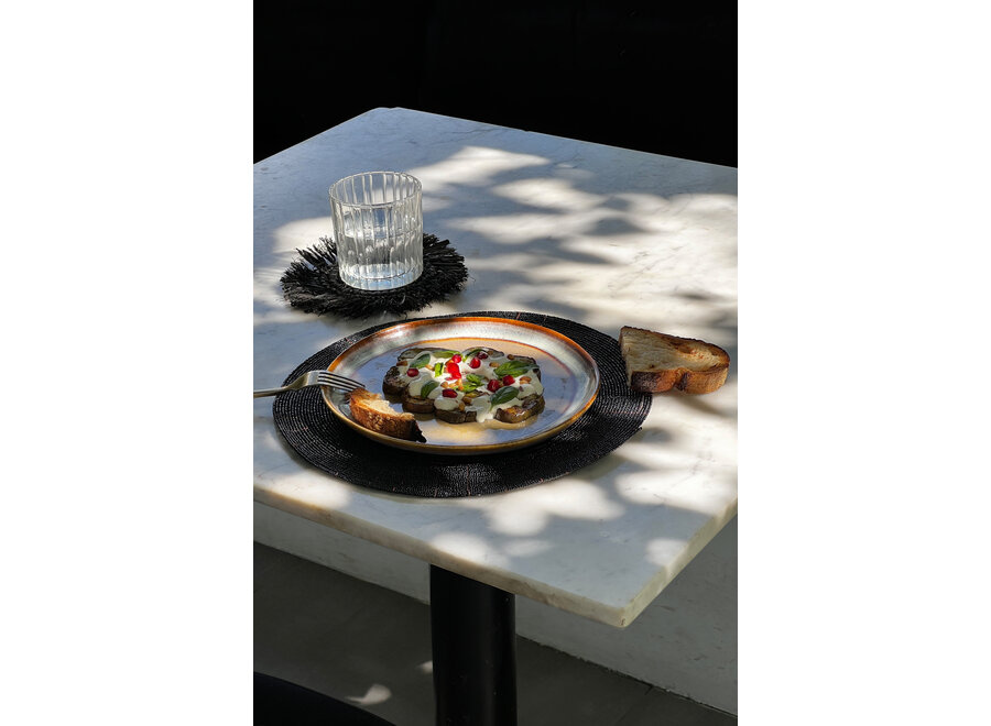 The Beaded Placemat - Black
