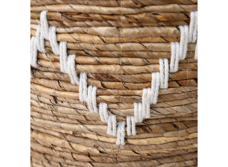 Les Banana Stitched Paniers - Blanc Naturel - L