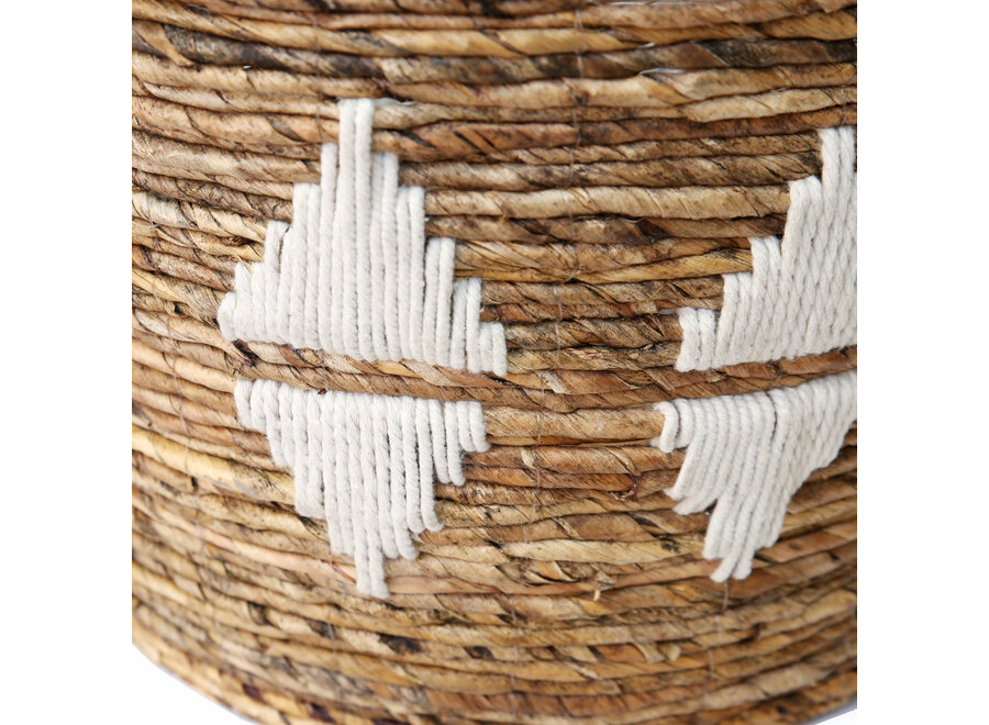 Die Banana Stitched Körbe - Naturweiß - M_40