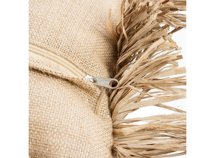 The Jute Bonita Cushion Cover - Natural - 30x50