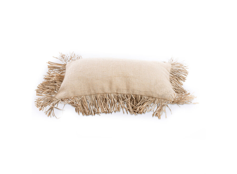 La Funda de Cojín Jute Bonita - Natural - 30x50