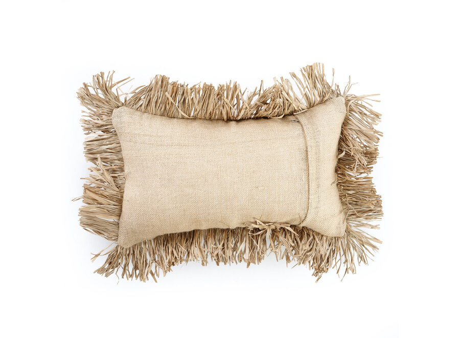 La Funda de Cojín Jute Bonita - Natural - 30x50