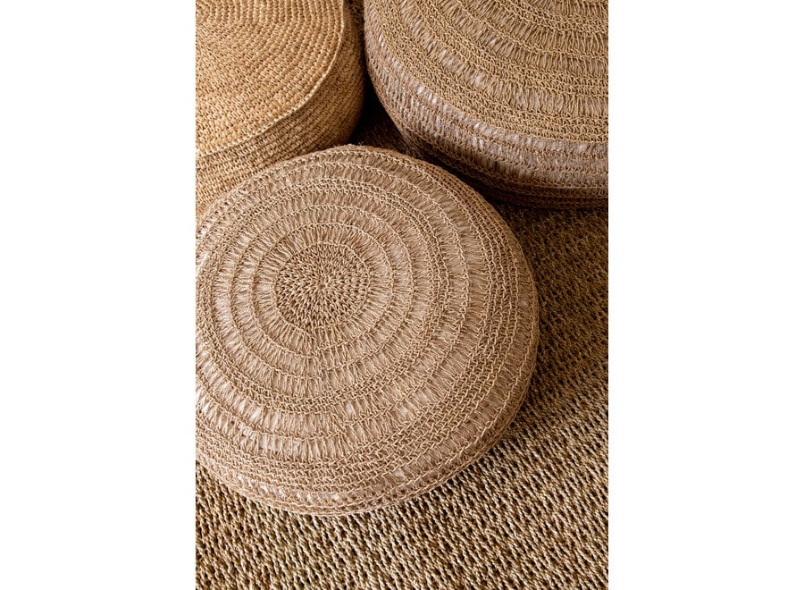 Het Raffia Fringed Tapijt - Naturel - 180x240