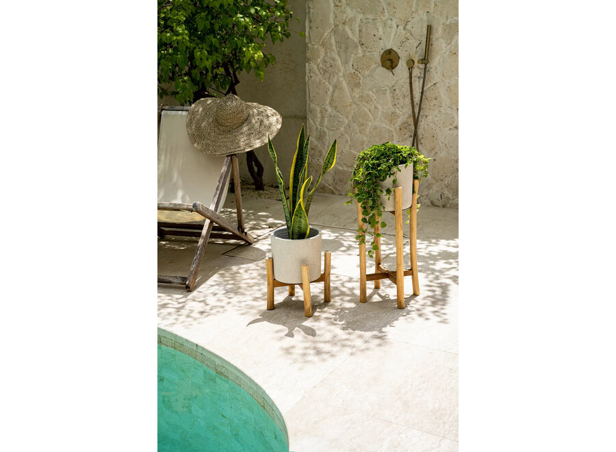 De Chalk Hoge Plantenbak - Beton Naturel - L