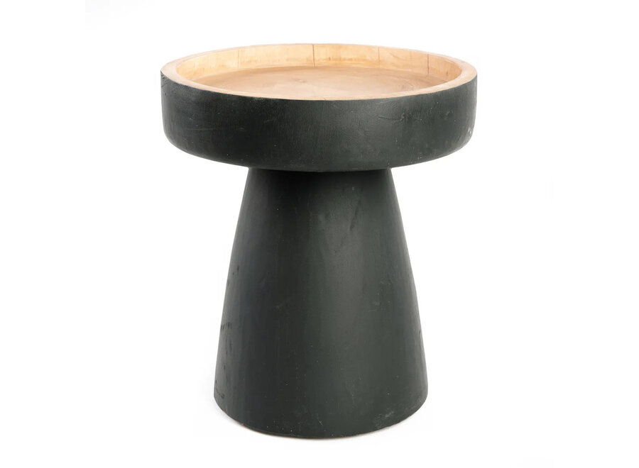 The Rayu Side Table - Black Natural