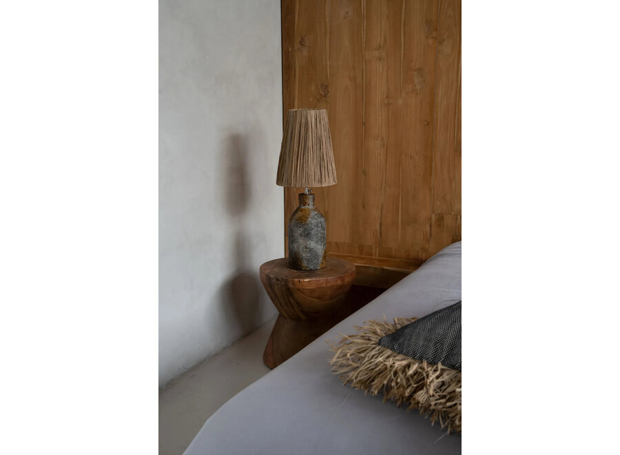 The Ithaka Table Lamp - Antique Grey Natural