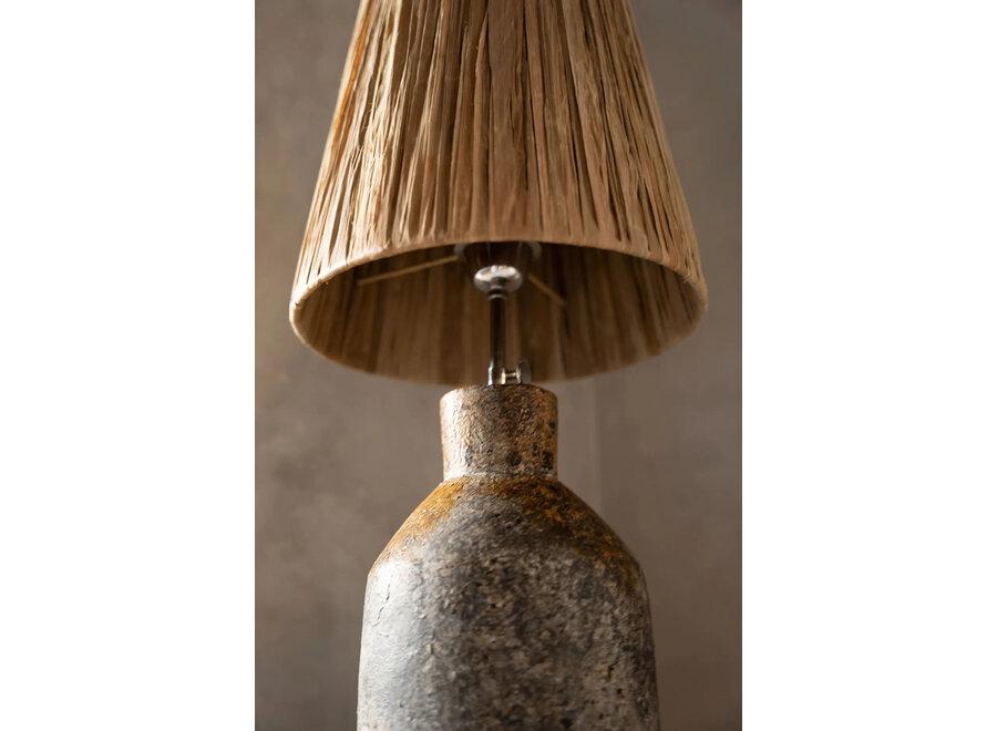 The Ithaka Table Lamp - Antique Grey Natural