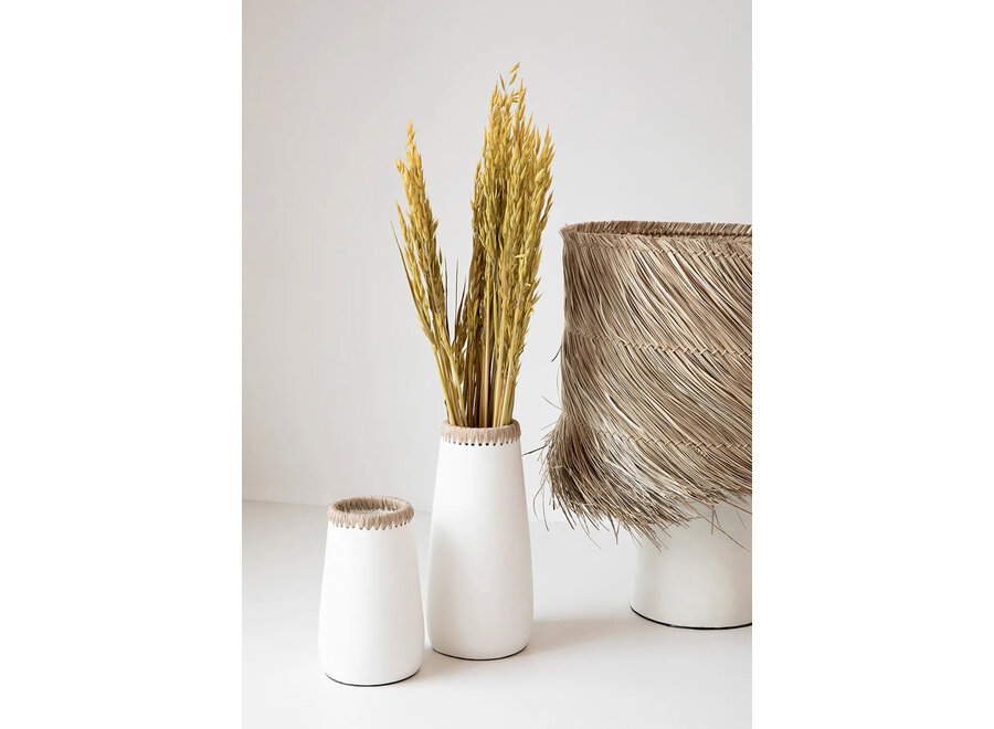 La Lampada Da Tavolo Pandan - Bianco Naturale