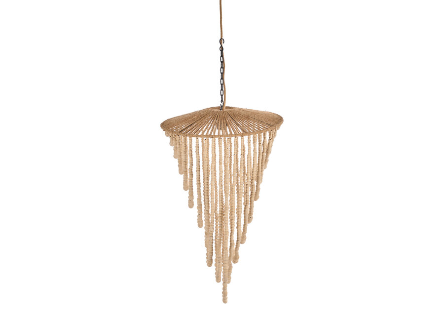 Il Lampadario Wooden Bead - Naturale - L