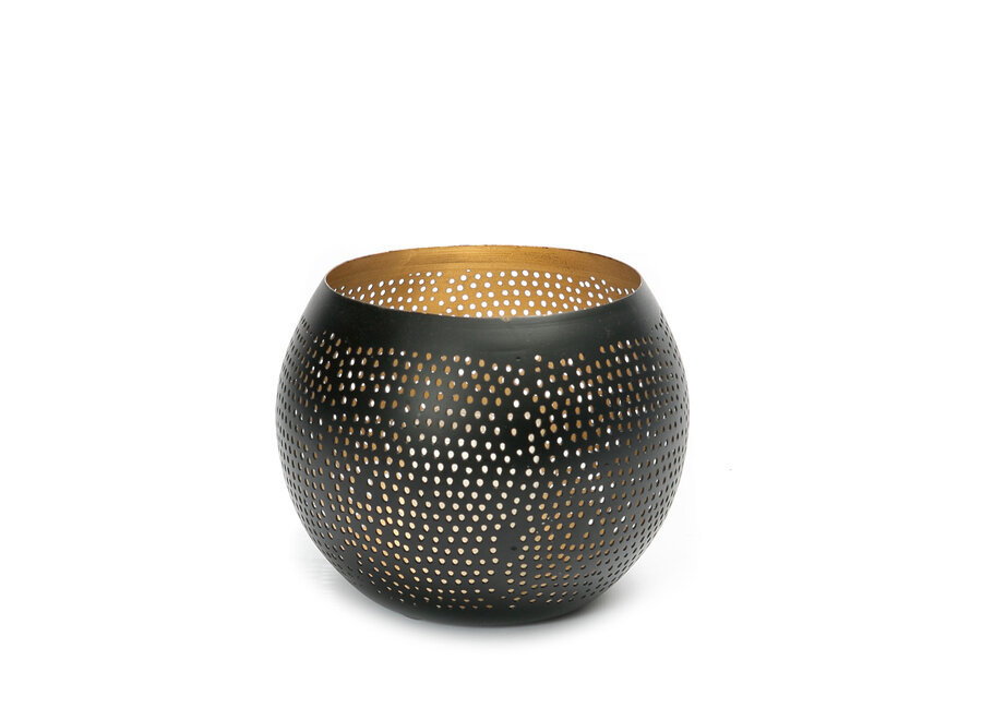 La Boule Percée - Noir Or - M
