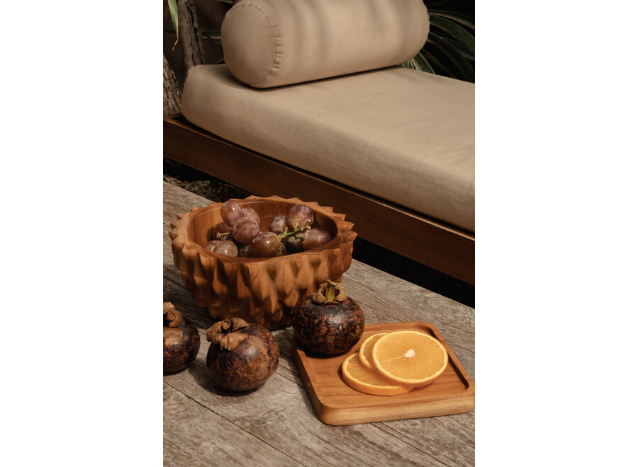 Die Teak Root Durian Schale - M