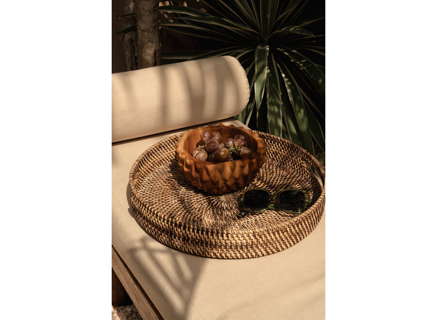Die Teak Root Durian Schale - M