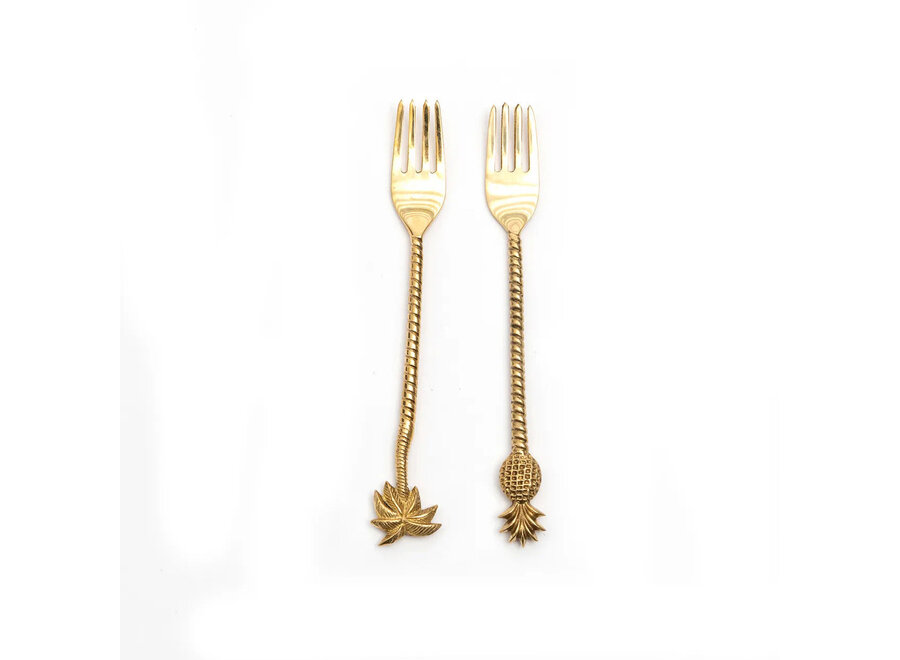 Die Pineapple Gabel - Goldfarben