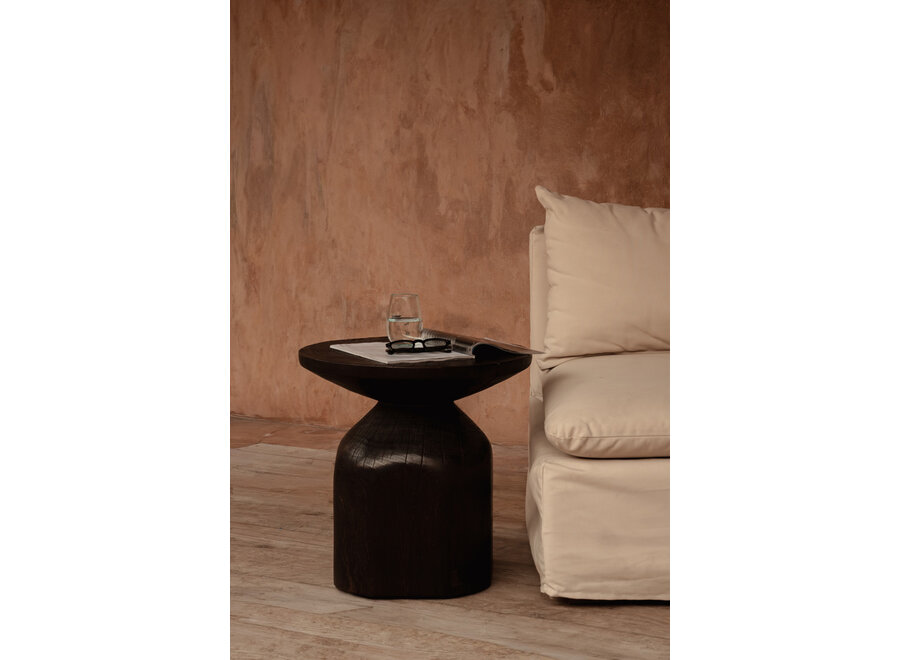 The Drumline Side Table - Dark Walnut