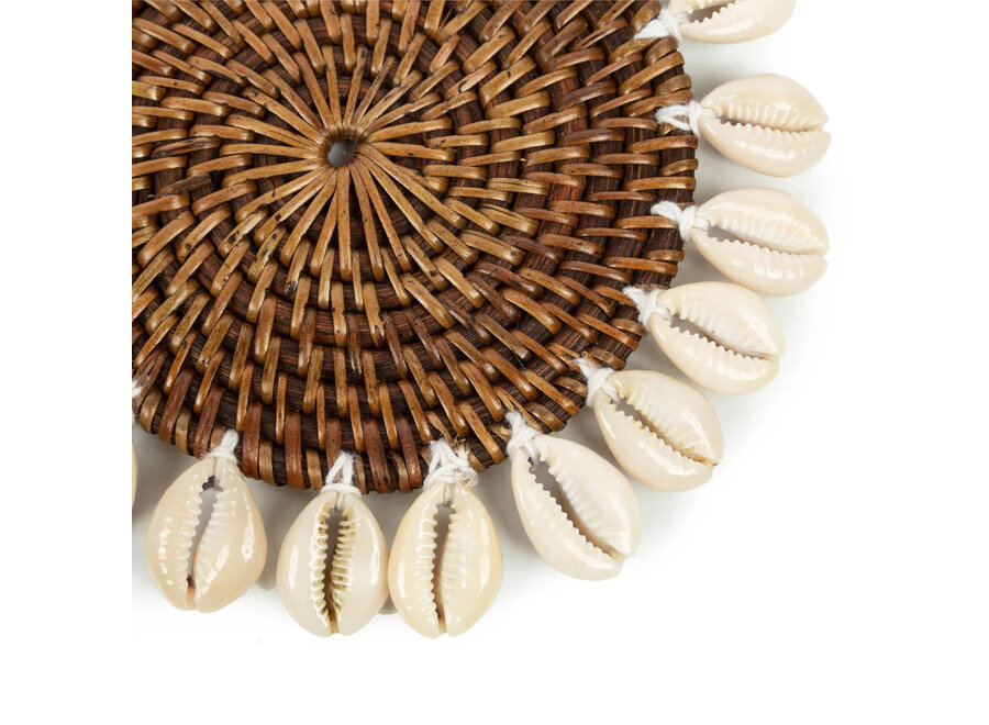 Le Colonial Shell Sous-verre - Brun Naturel