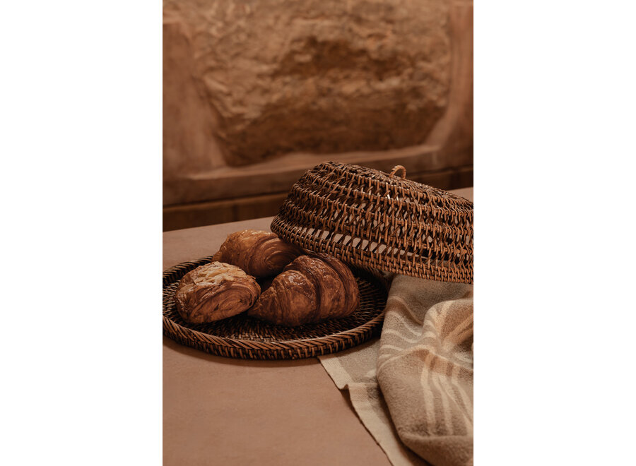 La Cloche Alimentaire En Rotin - Brun Naturel - M